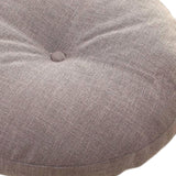 Maxbell Round Floor Pillow Small Floor Cushion Pad for Chair Sofa Adults Kids Office Light Gray