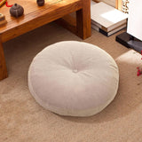 Maxbell Round Floor Pillow Small Floor Cushion Pad for Chair Sofa Adults Kids Office Beige