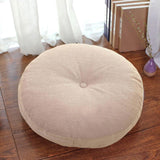 Maxbell Round Floor Pillow Small Floor Cushion Pad for Chair Sofa Adults Kids Office Beige