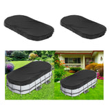 Oval Pool Cover Dustproof Inflatable Pool Cover for Paddling Pools Accessory 274x549cm