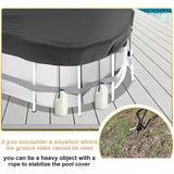 Oval Pool Cover Dustproof Inflatable Pool Cover for Paddling Pools Accessory 274x549cm