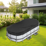 Oval Pool Cover Dustproof Inflatable Pool Cover for Paddling Pools Accessory 274x549cm