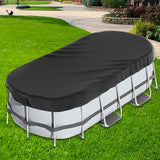 Oval Pool Cover Dustproof Inflatable Pool Cover for Paddling Pools Accessory 274x549cm