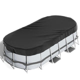 Oval Pool Cover Dustproof Inflatable Pool Cover for Paddling Pools Accessory 305x488cm