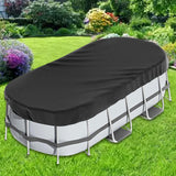Oval Pool Cover Dustproof Inflatable Pool Cover for Paddling Pools Accessory 305x488cm