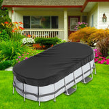 Oval Pool Cover Dustproof Inflatable Pool Cover for Paddling Pools Accessory 305x488cm