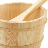 Maxbell Sauna Bucket and Ladle Versatile Sauna Accessories for SPA Sauna Room Houses