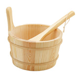 Maxbell Sauna Bucket and Ladle Versatile Sauna Accessories for SPA Sauna Room Houses