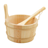 Maxbell Sauna Bucket and Ladle Versatile Sauna Accessories for SPA Sauna Room Houses
