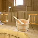 Maxbell Sauna Bucket and Ladle Versatile Sauna Accessories for SPA Sauna Room Houses