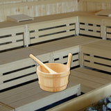 Maxbell Sauna Bucket and Ladle Versatile Sauna Accessories for SPA Sauna Room Houses