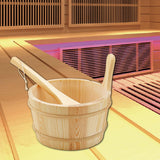Maxbell Sauna Bucket and Ladle Versatile Sauna Accessories for SPA Sauna Room Houses