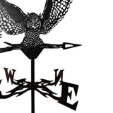 Maxbell Metal Weather Vane Yard Art Owl Weathervane for Roof Walkway Courtyard