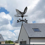 Maxbell Metal Weather Vane Yard Art Owl Weathervane for Roof Walkway Courtyard