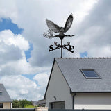 Maxbell Metal Weather Vane Yard Art Owl Weathervane for Roof Walkway Courtyard