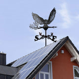 Maxbell Metal Weather Vane Yard Art Owl Weathervane for Roof Walkway Courtyard