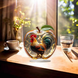 Maxbell 2D Acrylic Apples Decoration Artwork Decorative Sign for Living Room Bedroom