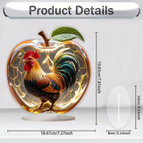 Maxbell 2D Acrylic Apples Decoration Artwork Decorative Sign for Living Room Bedroom