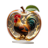 Maxbell 2D Acrylic Apples Decoration Artwork Decorative Sign for Living Room Bedroom