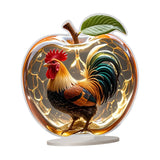 Maxbell 2D Acrylic Apples Decoration Artwork Decorative Sign for Living Room Bedroom
