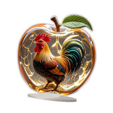 Maxbell 2D Acrylic Apples Decoration Artwork Decorative Sign for Living Room Bedroom