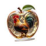 Maxbell 2D Acrylic Apples Decoration Artwork Decorative Sign for Living Room Bedroom