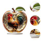 Maxbell 2D Acrylic Apples Decoration Artwork Decorative Sign for Living Room Bedroom