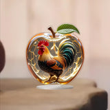 Maxbell 2D Acrylic Apples Decoration Artwork Decorative Sign for Living Room Bedroom