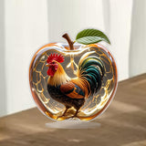 Maxbell 2D Acrylic Apples Decoration Artwork Decorative Sign for Living Room Bedroom