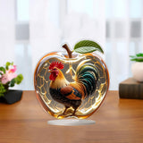 Maxbell 2D Acrylic Apples Decoration Artwork Decorative Sign for Living Room Bedroom