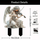 Maxbell Fairy Garden Stake Decor 2D Yard Sign Collectible for Outdoor Farmhouse Home