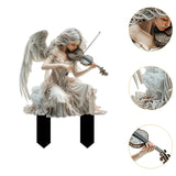 Maxbell Fairy Garden Stake Decor 2D Yard Sign Collectible for Outdoor Farmhouse Home