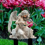 Maxbell Fairy Garden Stake Decor 2D Yard Sign Collectible for Outdoor Farmhouse Home