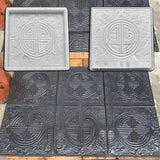 Maxbell Concrete Brick Cement Model DIY Unique for Chinese Courtyard Outdoor Walkway Round Pattern