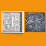 Maxbell Concrete Brick Cement Model DIY Unique for Chinese Courtyard Outdoor Walkway Round Pattern