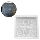 Maxbell Concrete Brick Cement Model DIY Unique for Chinese Courtyard Outdoor Walkway Round Pattern