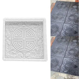 Maxbell Concrete Brick Cement Model DIY Unique for Chinese Courtyard Outdoor Walkway Round Pattern