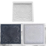 Maxbell Concrete Brick Cement Model DIY Unique for Chinese Courtyard Outdoor Walkway Round Pattern