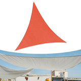 Maxbell Sun Shade Sail 3x3x3M Triangular Block Sun Cover for Backyard Garden Deck Red