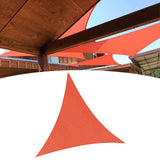 Maxbell Sun Shade Sail 3x3x3M Triangular Block Sun Cover for Backyard Garden Deck Red