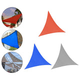 Maxbell Sun Shade Sail 3x3x3M Triangular Block Sun Cover for Backyard Garden Deck Red