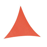 Maxbell Sun Shade Sail 3x3x3M Triangular Block Sun Cover for Backyard Garden Deck Red