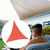 Maxbell Sun Shade Sail 3x3x3M Triangular Block Sun Cover for Backyard Garden Deck Red