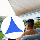 Maxbell Sun Shade Sail 3x3x3M Triangular Block Sun Cover for Backyard Garden Deck Blue