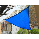 Maxbell Sun Shade Sail 3x3x3M Triangular Block Sun Cover for Backyard Garden Deck Blue