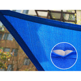 Maxbell Sun Shade Sail 3x3x3M Triangular Block Sun Cover for Backyard Garden Deck Blue