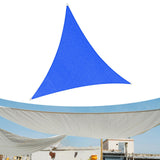 Maxbell Sun Shade Sail 3x3x3M Triangular Block Sun Cover for Backyard Garden Deck Blue