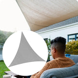 Maxbell Sun Shade Sail 3x3x3M Triangular Block Sun Cover for Backyard Garden Deck Gray