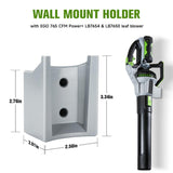 Maxbell Blower Wall Mount Bracket Simple Installation Tool Storage for lb7654 lb7650 Gray