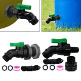 Maxbell Rain Barrel Spigot Kit 3/4inch Rain Barrel Valve for Aquariums Garden Barrel 2.54cm